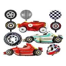 Globos Metalicos Carros Formula Uno Auto Carreras Casco F1