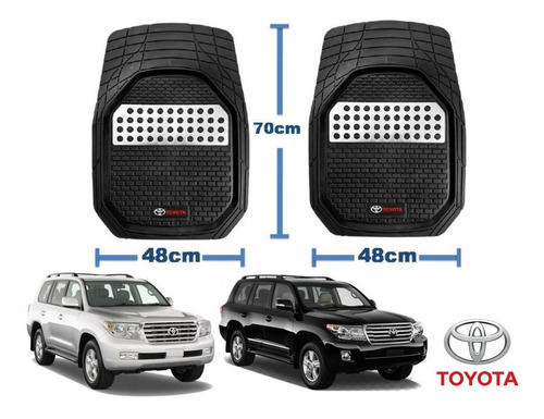 Tapetes 4pz Charola 3d Logo Toyota Land Cruiser 2007 A 2015 Foto 2