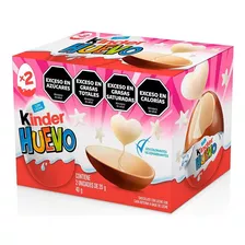 Huevo De Chocolate Con Leche Kinder Rosa 2 U 