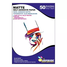 Papel Adhesivo Matte A4/128g 50 Hojas 