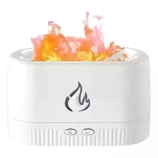 Umidificador Fogo Simulação Flame Mist 2 Brilho Night Light Cor Branco