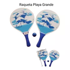 Raqueta Playa O Playera Mango Goma (grande)