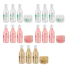 Kit Com 20 Produtos Dona Linda Shampoo Cond Mascara Leave In