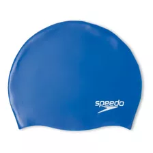 Gorro Natacion Speedo Moulded Silicona Cap Junior Azul