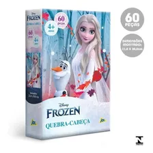 Quebra Cabeça Disney Frozen Elsa 60 Peças Toyster