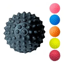 1 Bolinha Cravo Fisioterapia Anti Stress Mão Bola Pet Pés Cor Preto