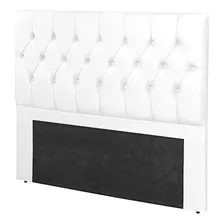 Cabeceira Box Para Cama De Casal Queen - Corino Branco