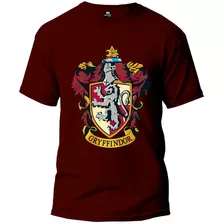 Camisa Masculina Grifinória Escolas De Hogwarts 100% Algodão