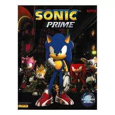 Álbum + Lote 50 Figurinhas Diferentes Sonic Prime 2024