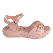 Sandalia D'orsay Casual Niña Cuero Rabbit Rosado Lia-122