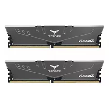 Memoria Ram 16gb Teamgroup T-force Vulcan Z Ddr4 Kit (2 X 8gb) 3200mhz (pc4 25600) Cl16 Modulo - Gray - Tlzgd416g3200hc1