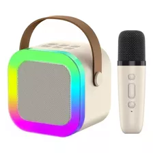 Parlante Bluetooth Karaoke Led Con Micrófono.