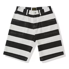 Motorcycle Short · Prisoner Stripe Short Pants Retro