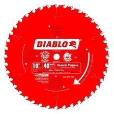 Disco De Sierra Diablo 10' - 40 Dientes Eje 5/8 