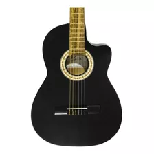 Classic 1-eac Negro Guitarra Acústica Clásica Con Funda Color Natural Orientación De La Mano Derecha