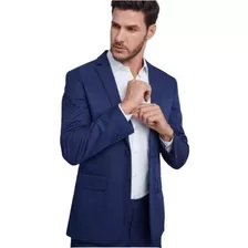 Terno Slim Completo Azul Marinho ( Calça + Blazer )