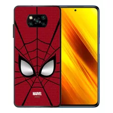 Funda Xiaomi Poco X3 Spiderman Marvel Tpu/pm Uso Rudo