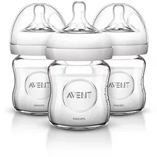 Philips Avent Vaso Natural Botella De 4 Onzas (paquete De 3)