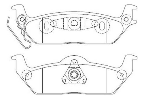 Pastillas Freno Traseras Dodge Crysler Dakota 2003-2005 Foto 2