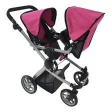 Coche Muñeca Reversible, Doble Mellizos Plegable Bestoys