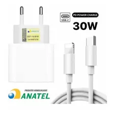 Carregador iPhone Lightning 30w Homologado Anatel