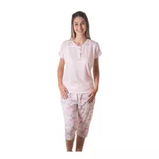 Pijama Pescador C/manga Linha Classica Feminino Estampado