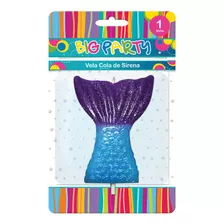 Velas Cola De Sirena 7cm Big Party