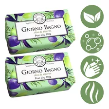 Kit 2 Sabonete Oliva & Alecrim Giorno Bagno 180g