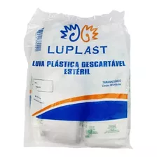 5 Pcts De Luva Plastica Estéril C/100 Uni Luplast