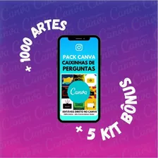 Pack Canva - Caixinhas De Perguntas Insta +bônus+1000artes