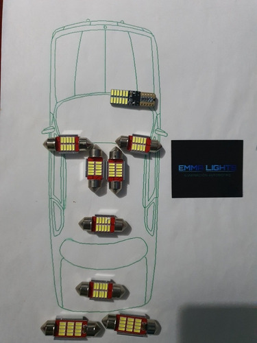 Kit Led Canbus Kia Sorento 2019-20 Interior, Cajuela Placas Foto 3