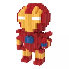 Mini Bloques Armable Figura 3d Super Héroes 624pcs Iron Man