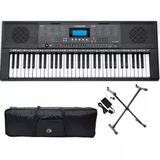 Teclado Profissional Concert C-300 Usb Kit Capa E Suporte 