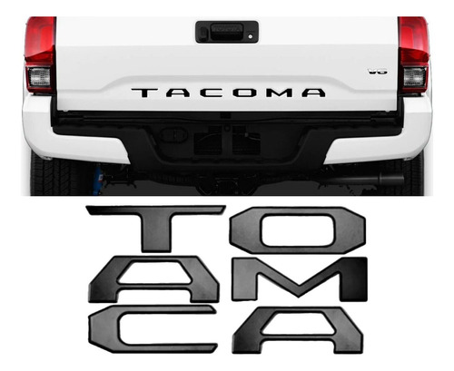 Emblema Tacoma Para Batea / Puerta Trasera / Letras 3d Foto 9