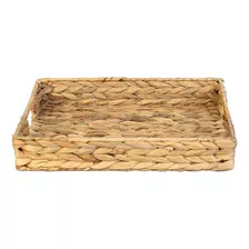 Bandeja De Fibra Natural Seagrass Med 35x25x6cm