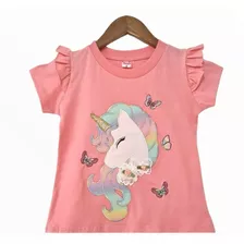 Remera Nena Unicornio Personajes