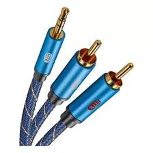 Emk Cable Divisor Estéreo Auxiliar A Rca De 0.138 In [nail.