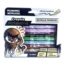 Plumones Metalicos Crayola Alternative