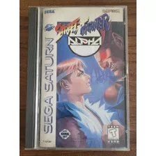 Caixa E Manual Street Fighter Alpha 2 Sega Saturno