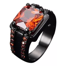 Anillos De Mujer Opcionales De Cristal Cuadrado Negro Multic