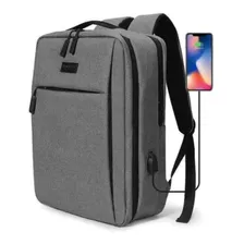 Mochila P/ Notebook Com Usb Feminina Masculina Impermeável 