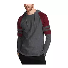 Playera Sudadera Manga Larga Con Gorro Para Hombre 2238