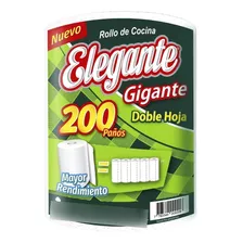 Rollo Cocina 200 Paños Elegante Gigante Doble Hoja