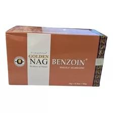 Incenso Golden Nag Benzoin Massala 1 Cx C/12 Caixinhas Cada Fragrância Bejoin