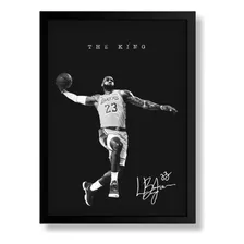 Pôster Quadro Placa Decoração Nba Lebron James Lakers