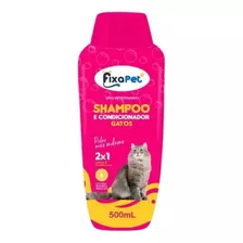 Shampoo Condicionador Neutro 500ml Para Caes E Gatos Fixapet Fragrância Gatos