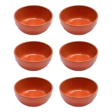 Set X 6 Cazuela Copetin Dip Apilable Terrina Esmaltada N° 8 