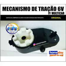 Caixa De Engrenagem Com Motor 6v P/ Multicar