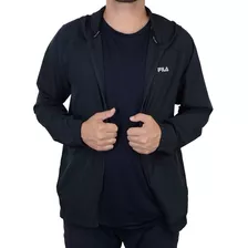 Jaqueta Masculina Fila Corta Vento Basic Run Preto - F11r