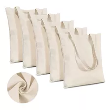 10pcs Tote Bag Bolsas De Manta Cruda 40 X 35cm. 100% Algodón